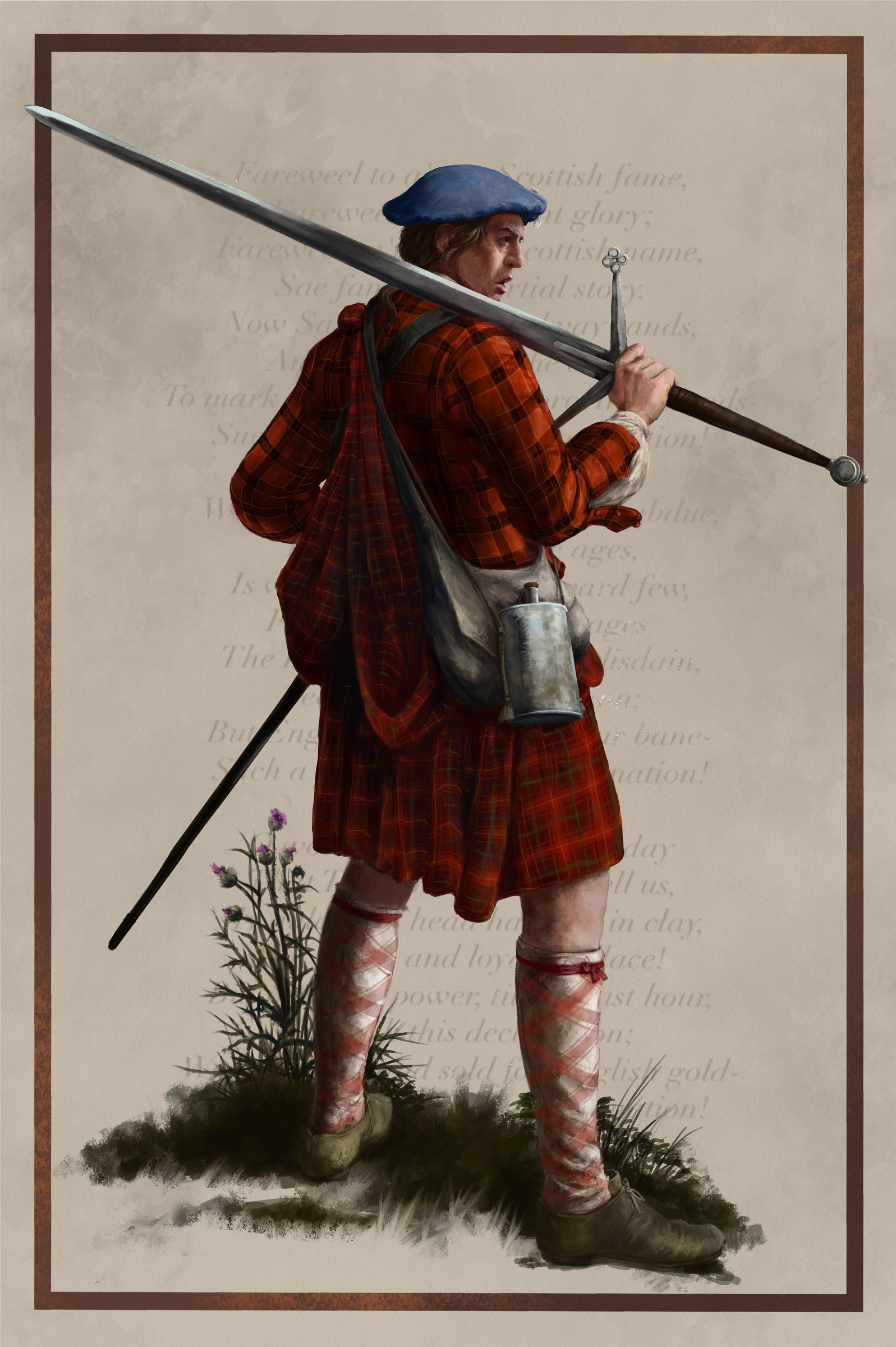 Highlander with claymore